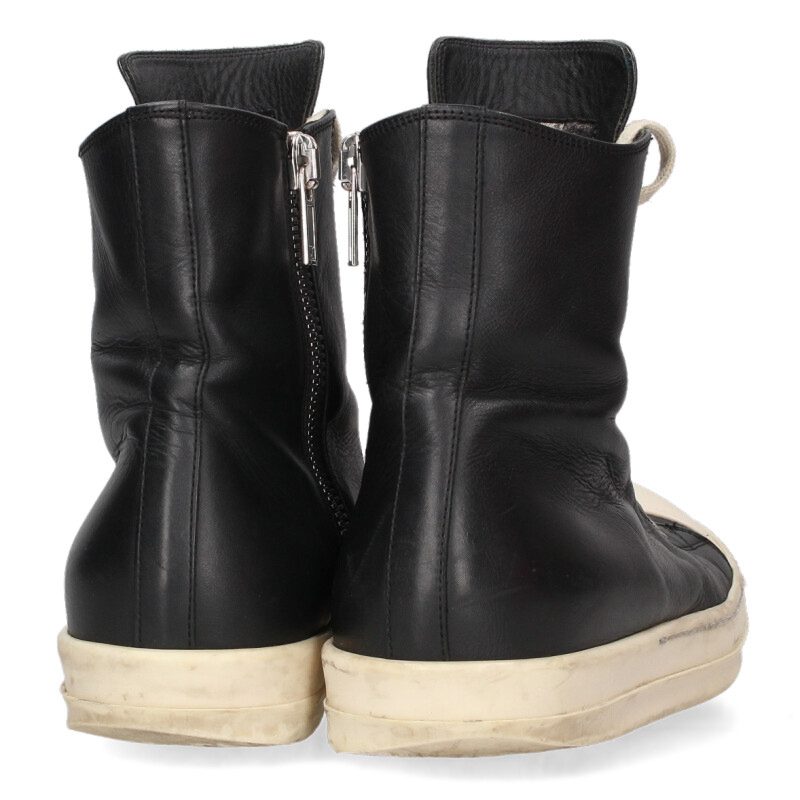 Rick Owens Ramones Leather High-Top Sneakers Size 8.5