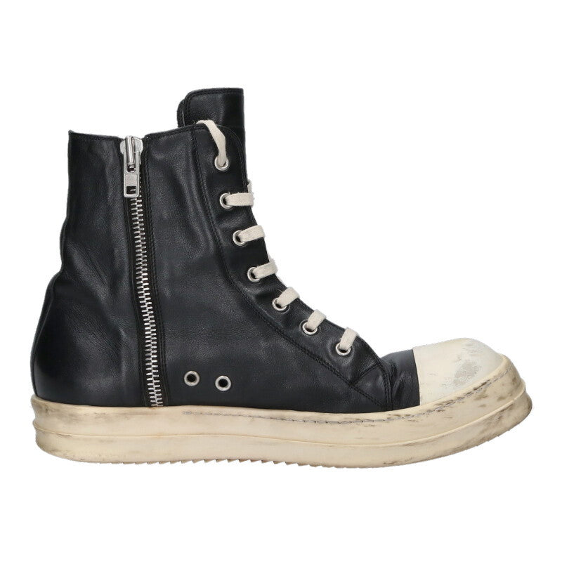 Rick Owens RAMONES Leather High Sneakers Size 9.5