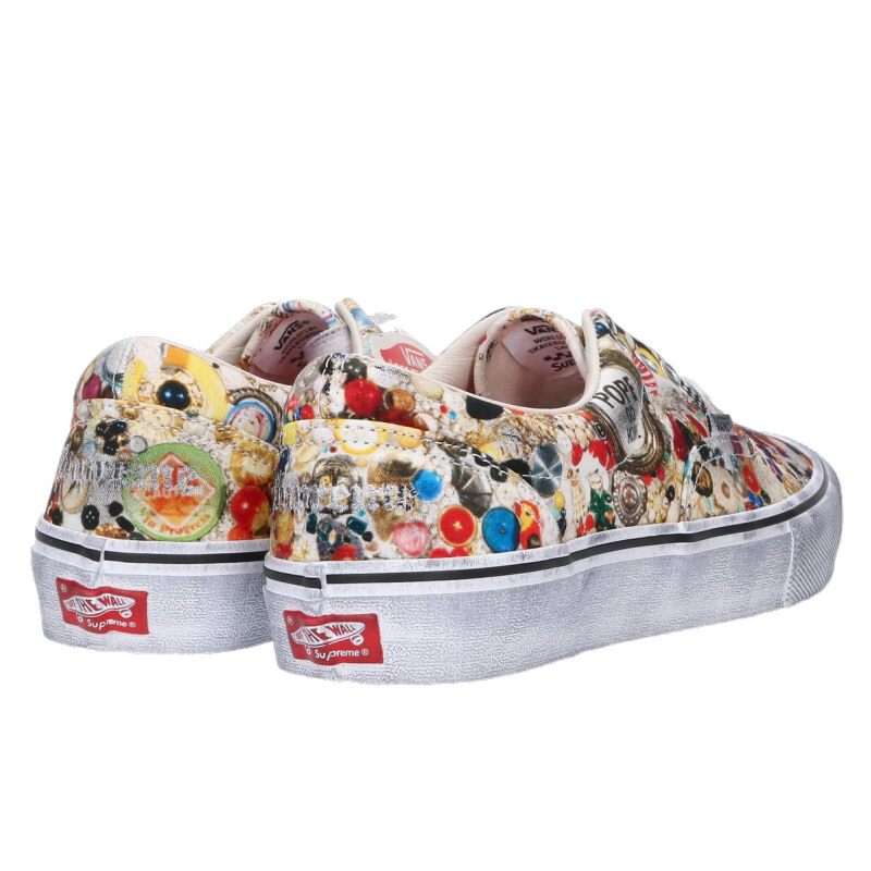 SUPREME 26SS x Vans Skate Era White/Multi Size 9