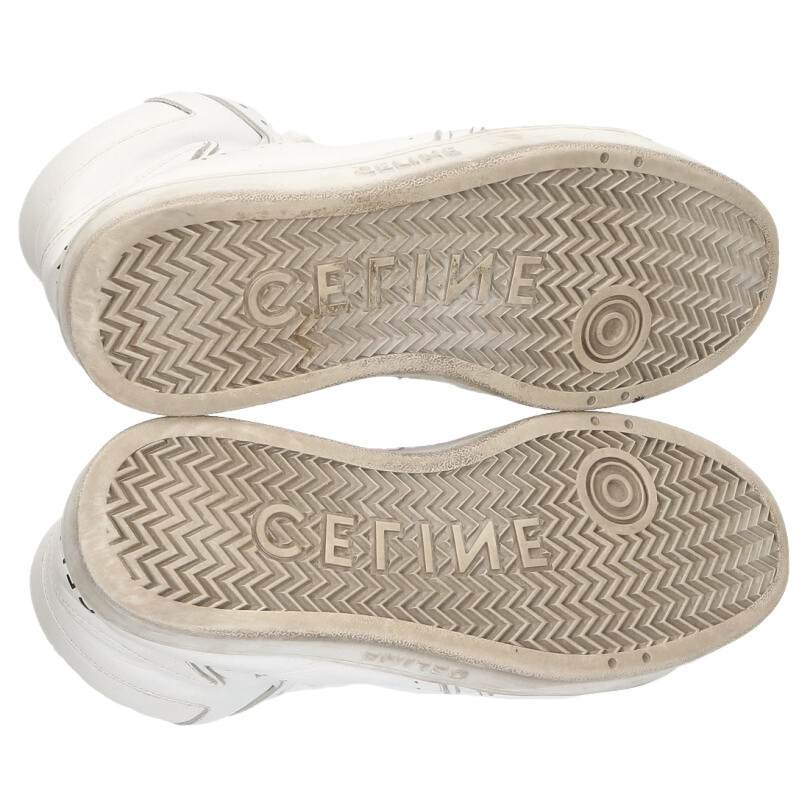 CELINE CT-01 High-Top Sneakers White Size 9.5