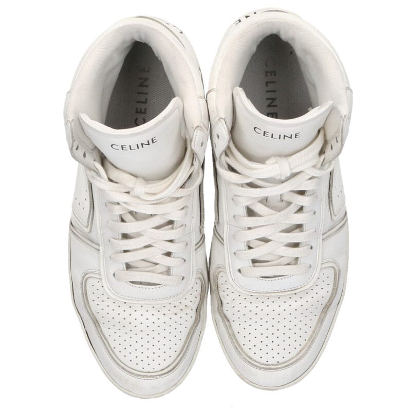 CELINE CT-01 High-Top Sneakers White Size 9.5