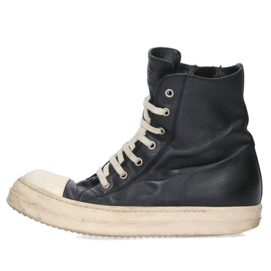 Rick Owens Ramones Leather High-Top Sneakers Size 7.5