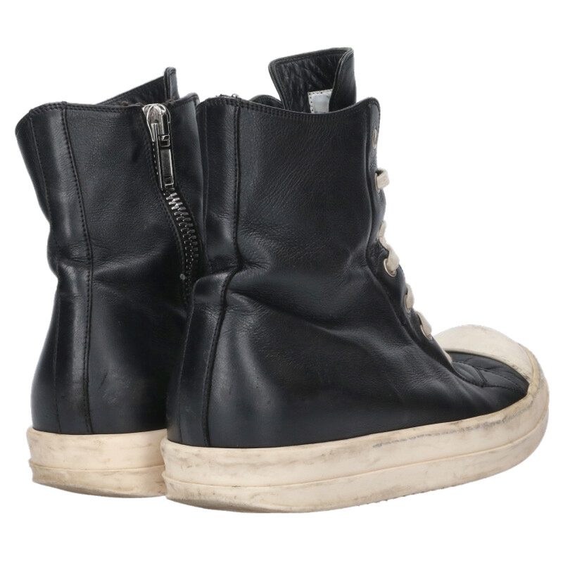 Rick Owens Ramones Leather High-Top Sneakers Size 7.5