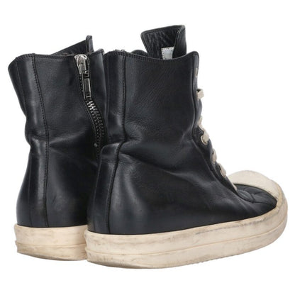 Rick Owens Ramones Leather High-Top Sneakers Size 7.5