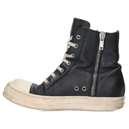 Rick Owens Ramones Leather High-Top Sneakers Size 7.5