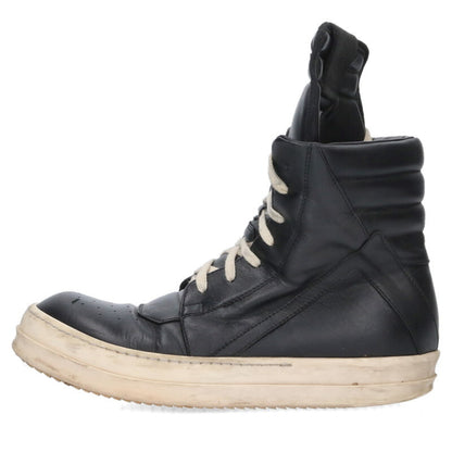 Rick Owens Geobasket Leather High-Top Sneakers Size 6
