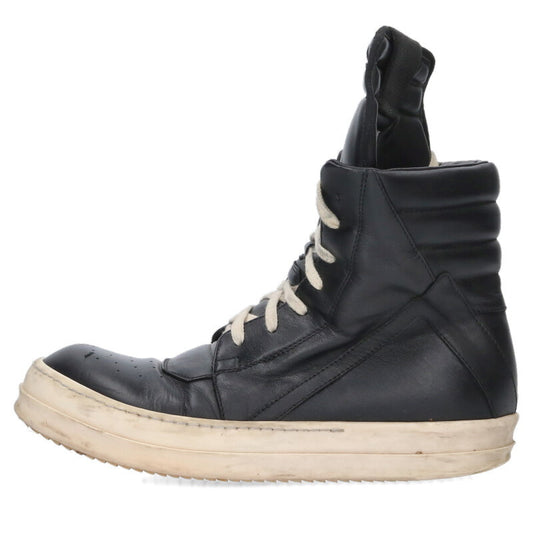 Rick Owens Geobasket Leather High-Top Sneakers Size 6