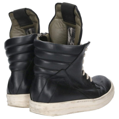 Rick Owens Geobasket Leather High-Top Sneakers Size 8.5