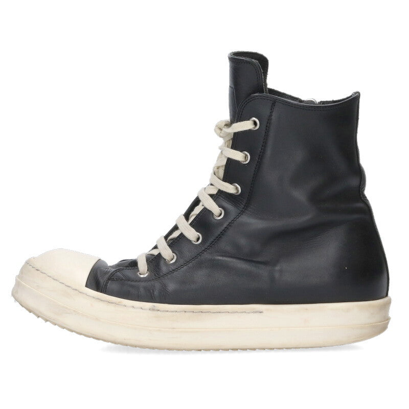 Rick Owens Ramones Leather High-Top Sneakers Multi Size 8.5