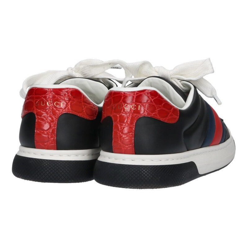 GUCCI Hyperspace Sneakers Black/Navy/Red Size 8.5