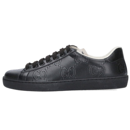 GUCCI GG Embossed Sneakers Black Size 5