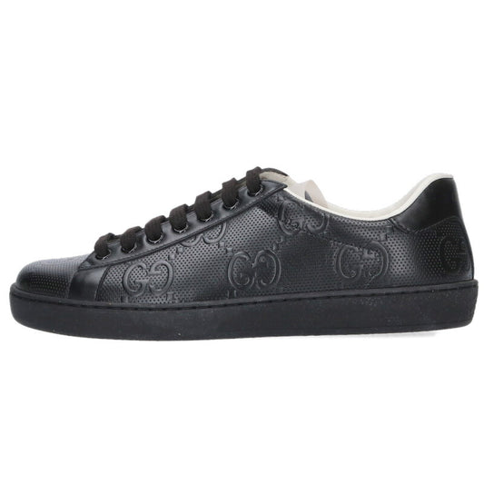GUCCI GG Embossed Sneakers Black Size 5