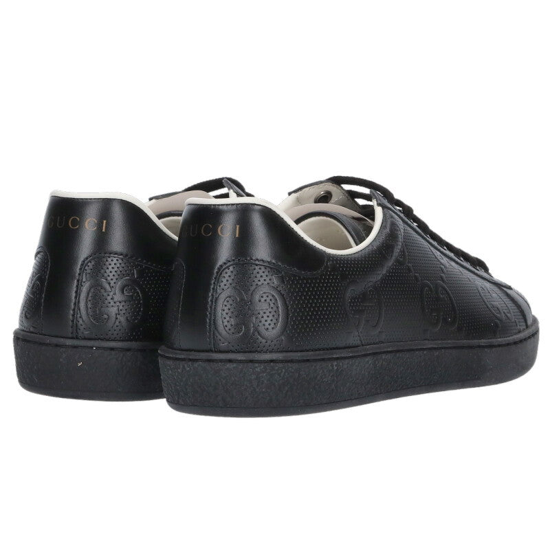 GUCCI GG Embossed Sneakers Black Size 5