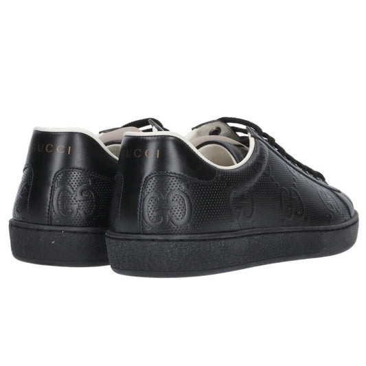 GUCCI GG Embossed Sneakers Black Size 5