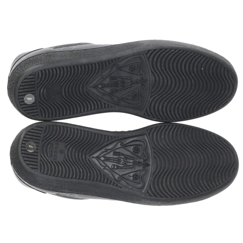 GUCCI GG Embossed Sneakers Black Size 5