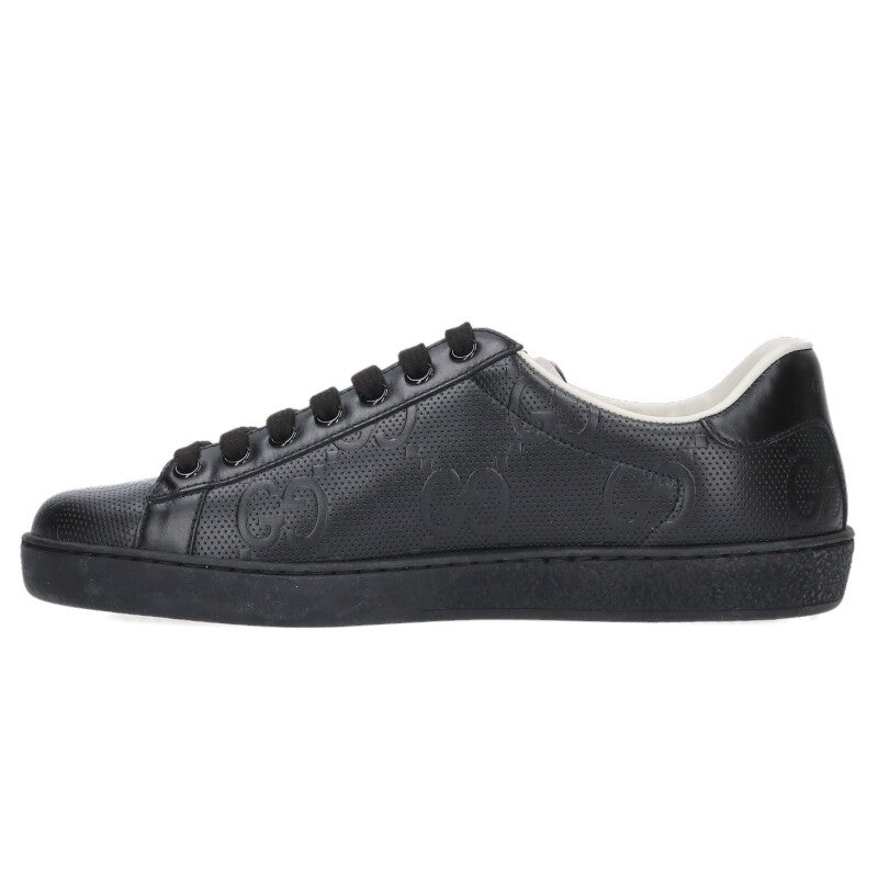 GUCCI GG Embossed Sneakers Black Size 5