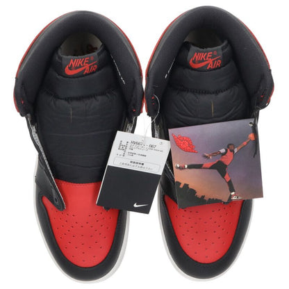NIKE Air Jordan 1 High '85 Bred Red/Black Size 9