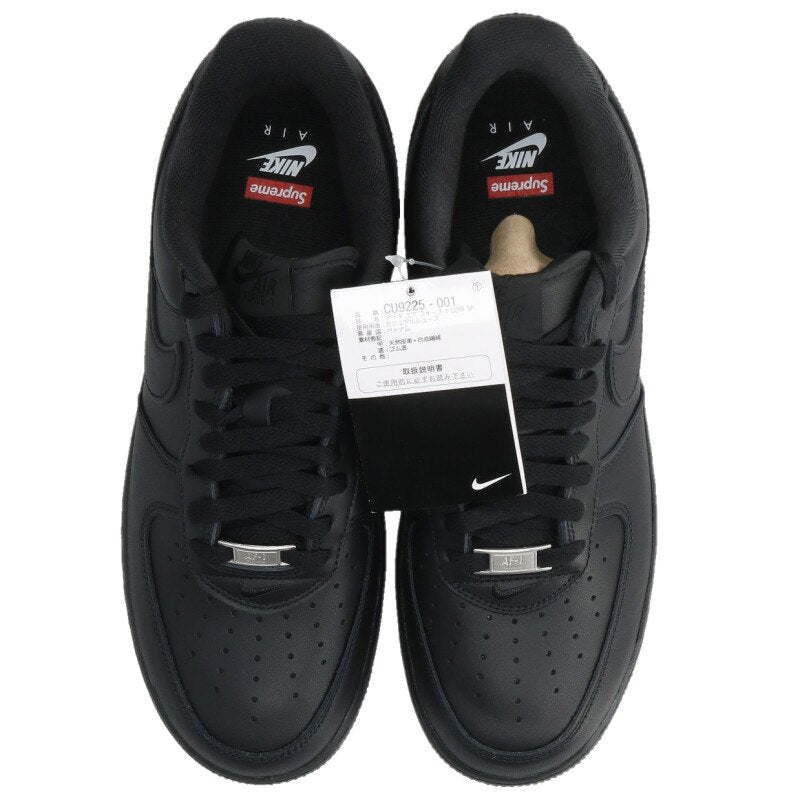 SUPREME x NIKE Air Force 1 Low SP Black Size 9