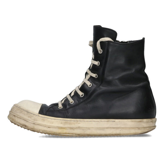 Rick Owens Ramones Leather High-Top Sneakers Size 9.5