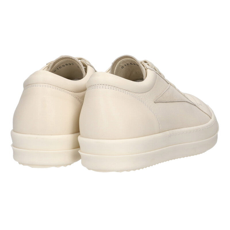 Rick Owens VINTAGE SNEAKS Leather Low-Top White Size 6.5