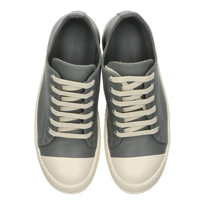 Rick Owens RAMONES LOW Leather Low-Cut Gray Size 6.5