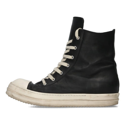 Rick Owens RAMONES Leather High-Top Blk/Wht Size 9.5