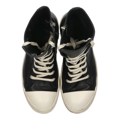 Rick Owens RAMONES Leather High-Top Blk/Wht Size 9.5