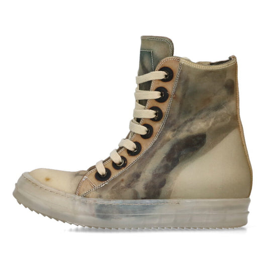 Rick Owens RAMONES Clear High-Top Sneakers Size 5
