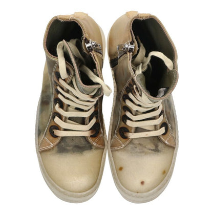 Rick Owens RAMONES Clear High-Top Sneakers Size 5