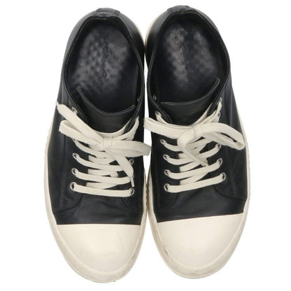 Rick Owens Leather Low-Cut Sneakers Black Size 6.5