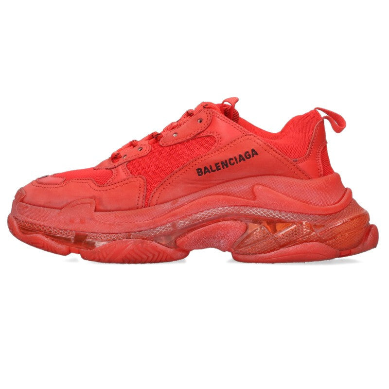 BALENCIAGA Triple S Trainers Red Size 6.5