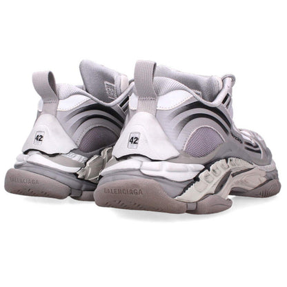 BALENCIAGA Triple S.2 Low Top Lace-Up Sneakers Gray Size 8.5