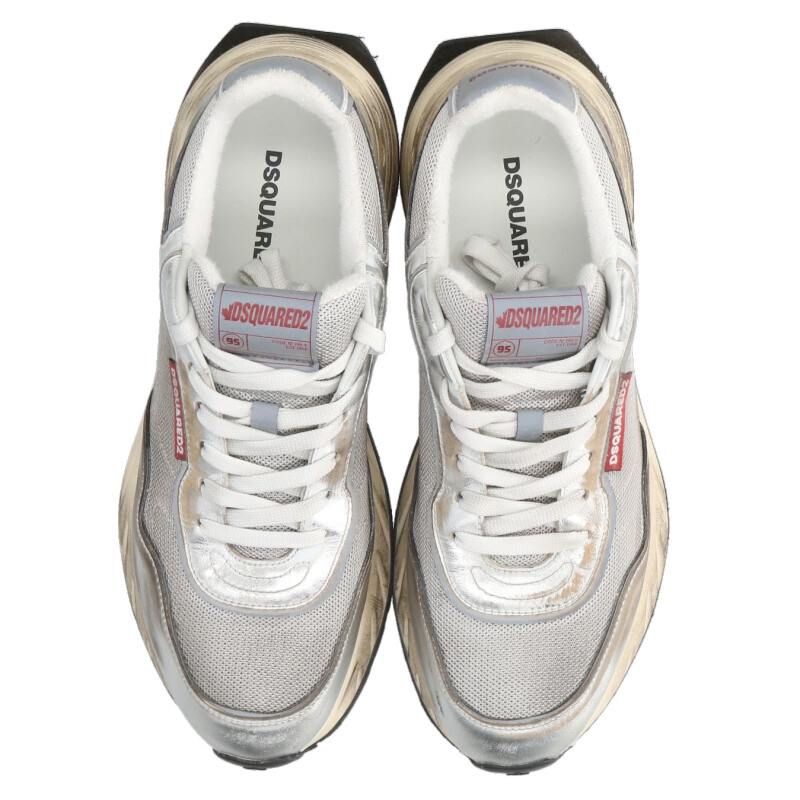 DSQUARED Sprinter Mesh Sneakers Gray Size 9.5