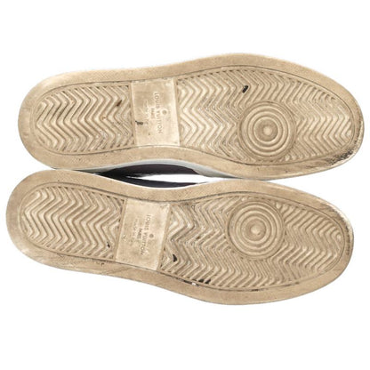 LOUISVUITTON Rivoli Monogram Leather Low-Cut Sneakers Size 7