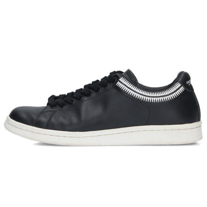 UNDERCOVER Embroidered Leather Low-Cut Blk Size 8