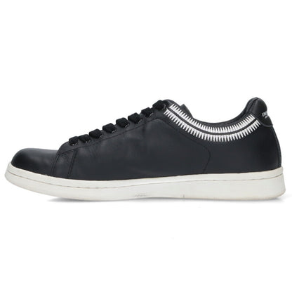 UNDERCOVER Embroidered Leather Low-Cut Blk Size 8