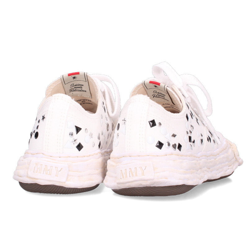 MIHARAYASUHIRO PETERSON Studded Low-Tops White Size 6.5