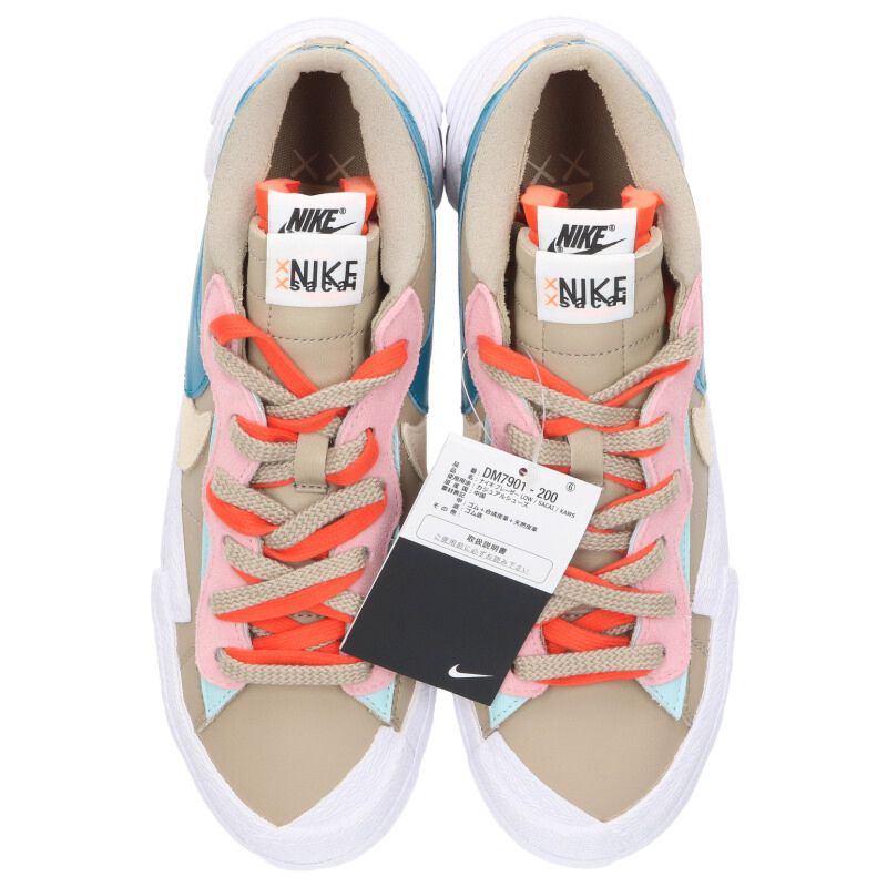 Sacai x Nike Blazer Low KAWS White Multi-Color Size 9