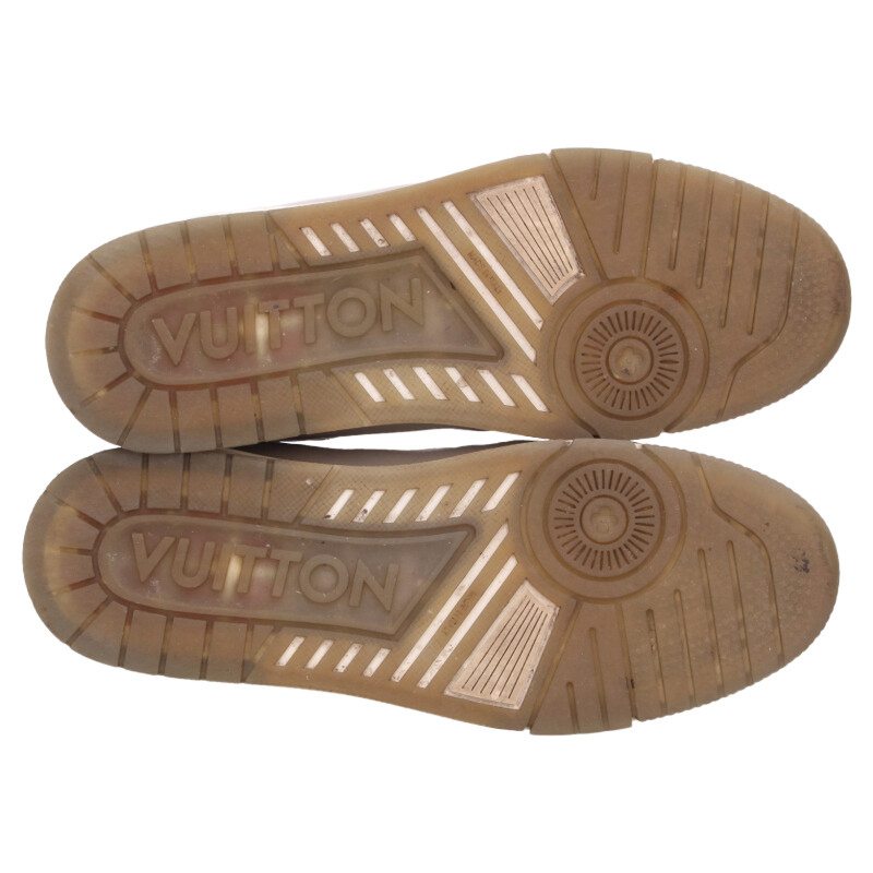 LOUISVUITTON LV Trainer Low-Top Sneakers White Size 8