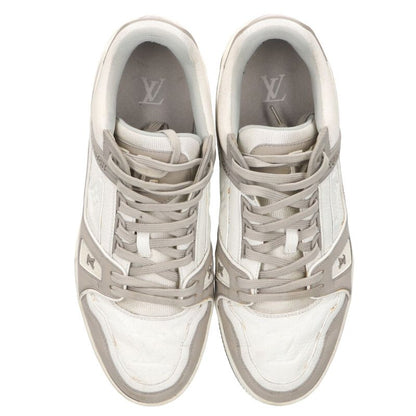 LOUISVUITTON LV Trainer Low-Top Sneakers White Size 8