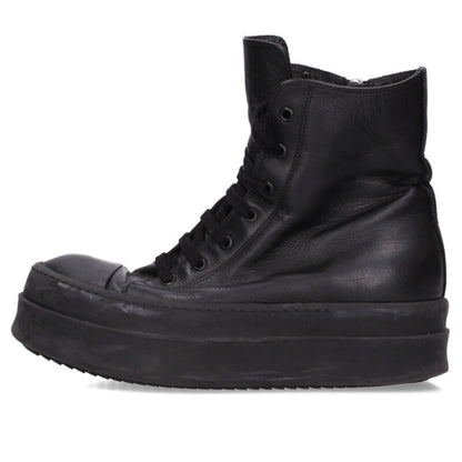 Rick Owens MEGA BUMPER Leather High-Top Blk Size 7.5