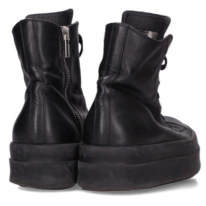 Rick Owens MEGA BUMPER Leather High-Top Blk Size 7.5