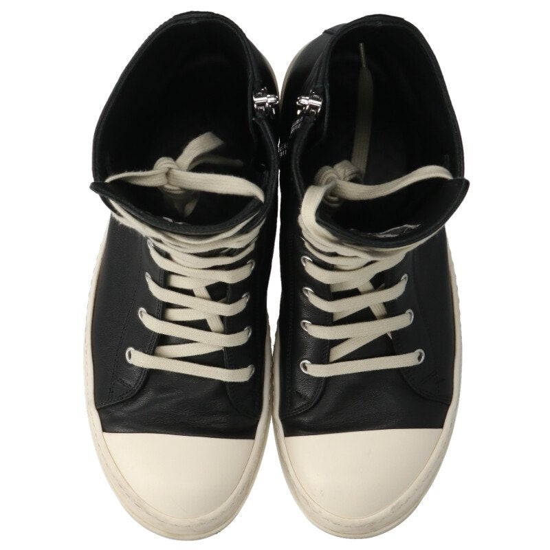 Rick Owens Ramones Leather High-Top Sneaker Size 8.5
