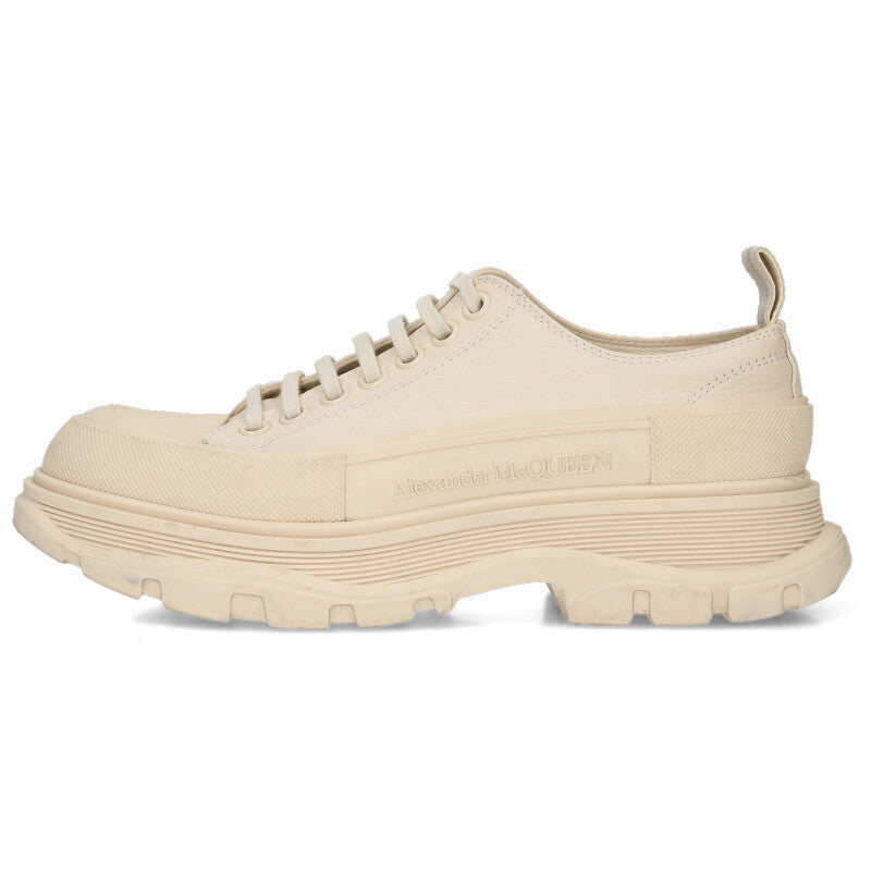 Alexander McQUEEN Tread Slick 627225 Low-Top Beige Size 8.5