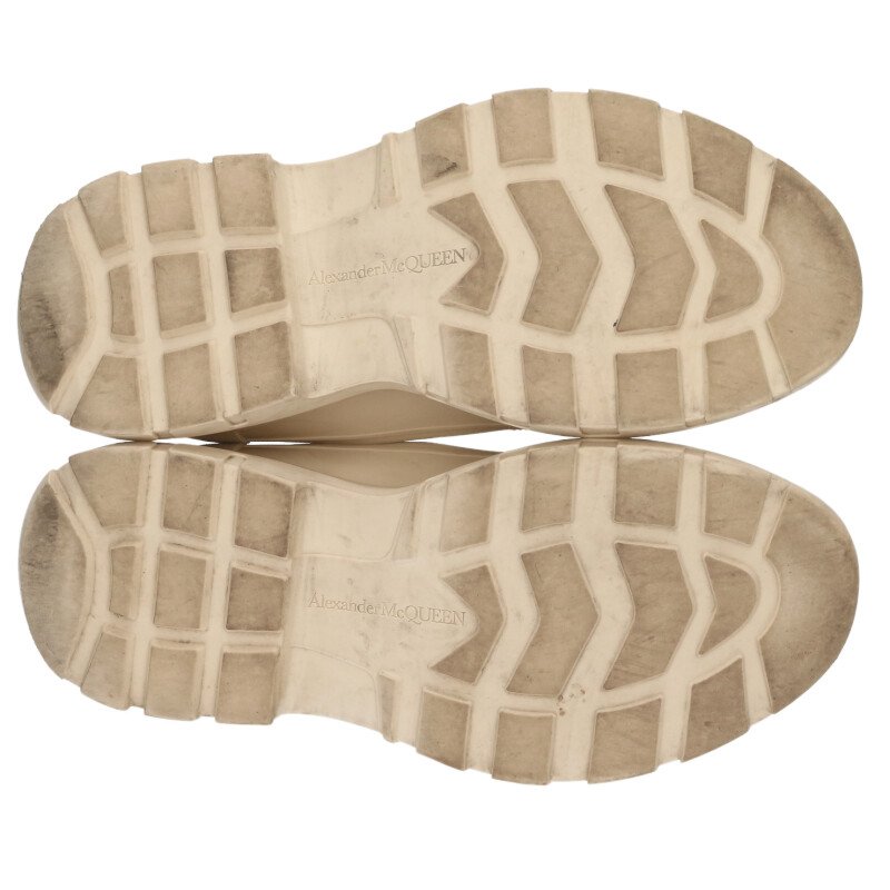 Alexander McQUEEN Tread Slick 627225 Low-Top Beige Size 8.5