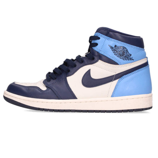 NIKE Air Jordan 1 Retro High OG Blue White Size 9