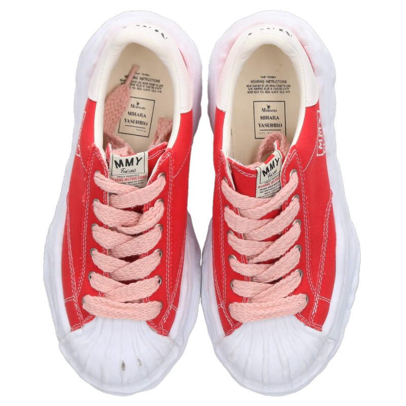 MIHARAYASUHIRO 08FW Original Sole Sneakers Red/Wht Size 9.5