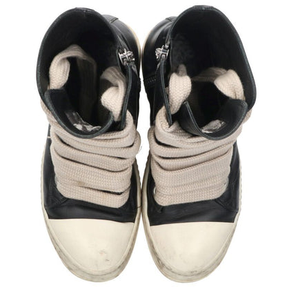 Rick Owens Jumbo Lace Leather High-Top Blk/Wht Size 7.5