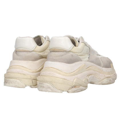 BALENCIAGA Triple S Lace-Up Sneakers White Size 7.5
