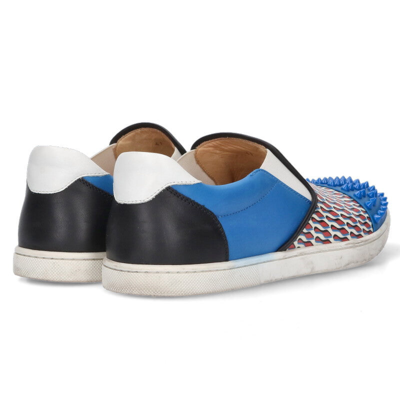 Christian Louboutin Stud-Embellished Sneakers Size 7.5